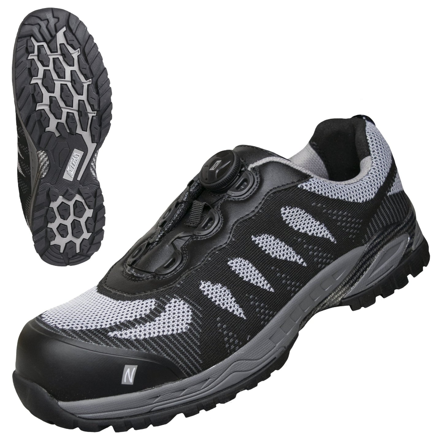 NITRAS PRO STEP FIT, chaussures de sécurité, noir / gris