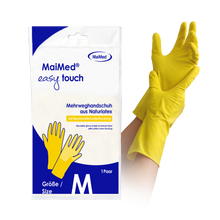 Gants de ménage MaiMed easy touch, jaunes
