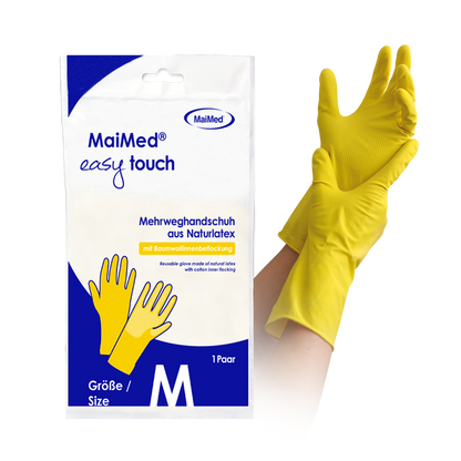 Gants de ménage MaiMed easy touch, jaunes