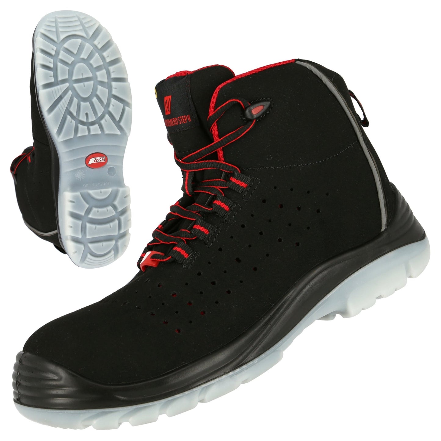 NITRAS MICRO STEP MID, bottes de sécurité S1 P, mi-hauteur, noir