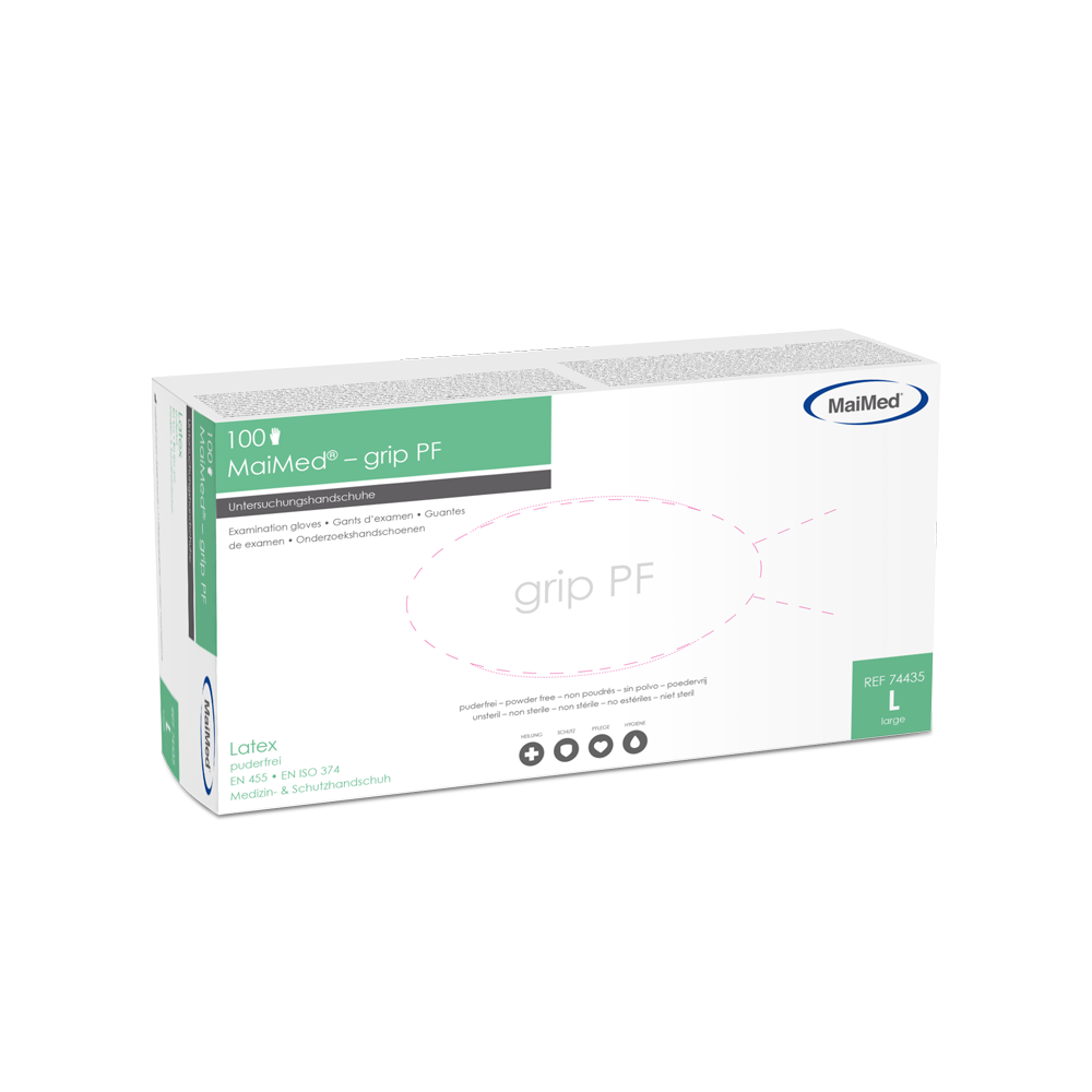 MaiMed-grip PF, gants d'examen en latex non stériles et sans poudre