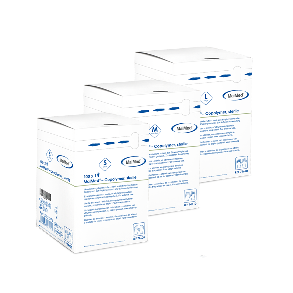 Gants stériles et jetables en copolymère MaiMed