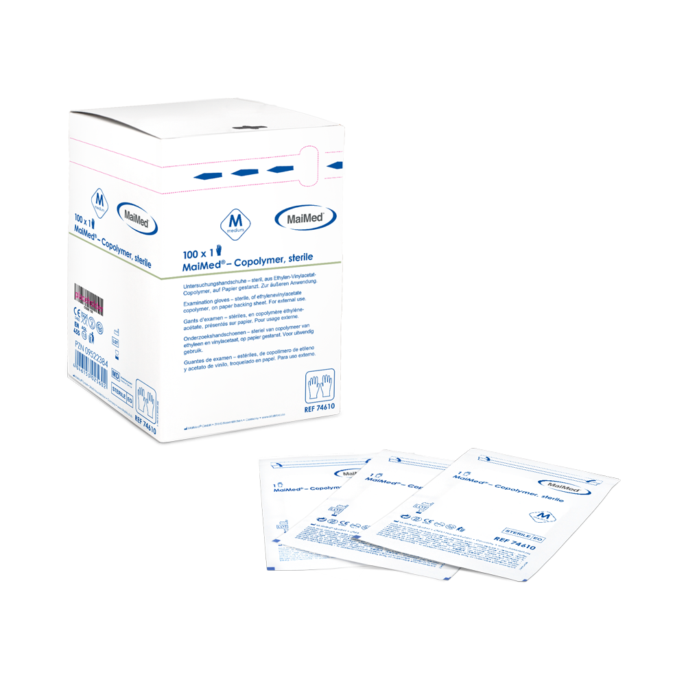 Gants stériles et jetables en copolymère MaiMed