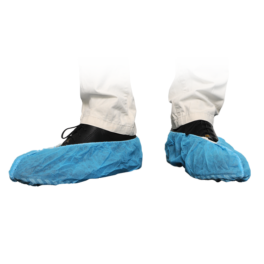 Couvre-chaussures MaiMed-Cover ABS Couvre-chaussures jetables en PP, bleu, 50 pièces/paquet. | Paquet (50 pièces)