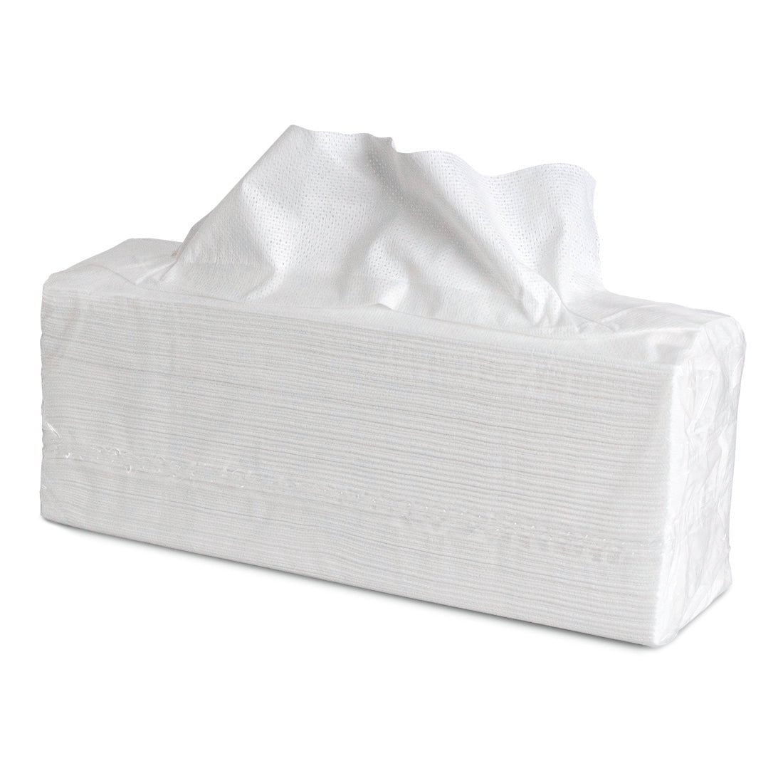 Un paquet rectangulaire emballé dans du plastique de Nölle Profi Brush Hygiene Allround-Tagestuch (38x42 cm, 500 pièces) avec un chiffon qui dépasse. L'emballage semi-transparent montre les chiffons empilés à l'intérieur. Marque : Nölle Profi Brush Bürsten- & Pinseltechnik e.K.