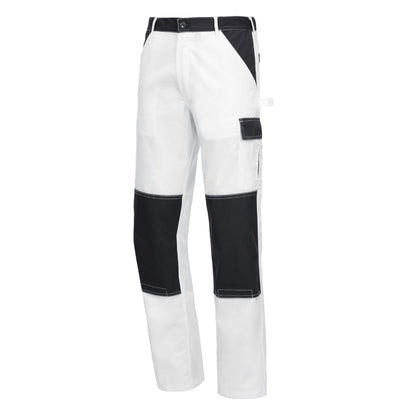 NITRAS MOTION TEX LIGHT, pantalon de travail, long, blanc / gris