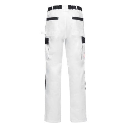 NITRAS MOTION TEX LIGHT, pantalon de travail, long, blanc / gris