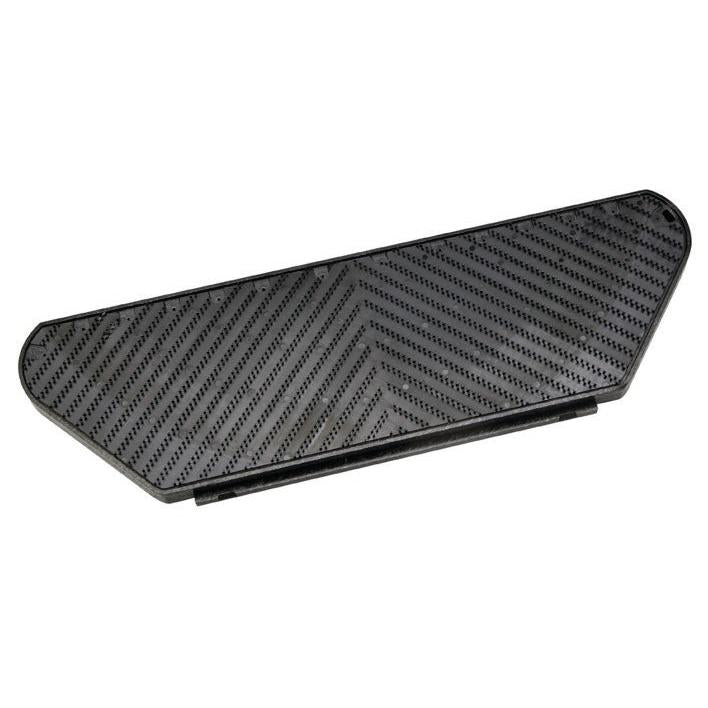 Le support de direction Harpoon Grip (45x15 cm) de Diversey Deutschland GmbH & Co. OHG est un tampon noir, rectangulaire avec des coins biseautés et une surface texturée, compatible avec le swingo XP M et conçu pour la fixation facile des tampons de nettoyage et de polissage.