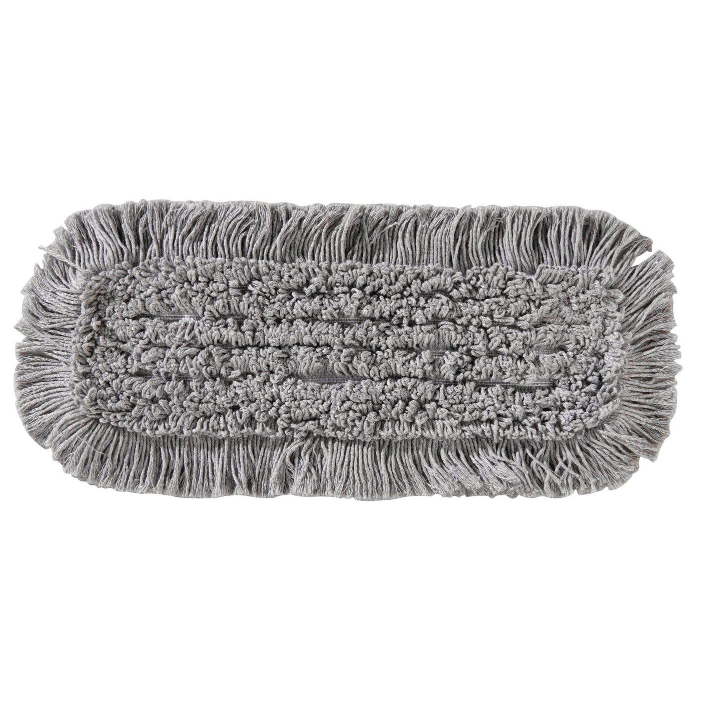 La serpillière universelle TASKI MicroEasy Hygiene de Diversey Allemagne, une serpillière en microfibre rectangulaire résistante au chlore pour les zones sensibles sur le plan hygiénique, repose à plat sur un fond blanc. Paquet de 5 pièces.