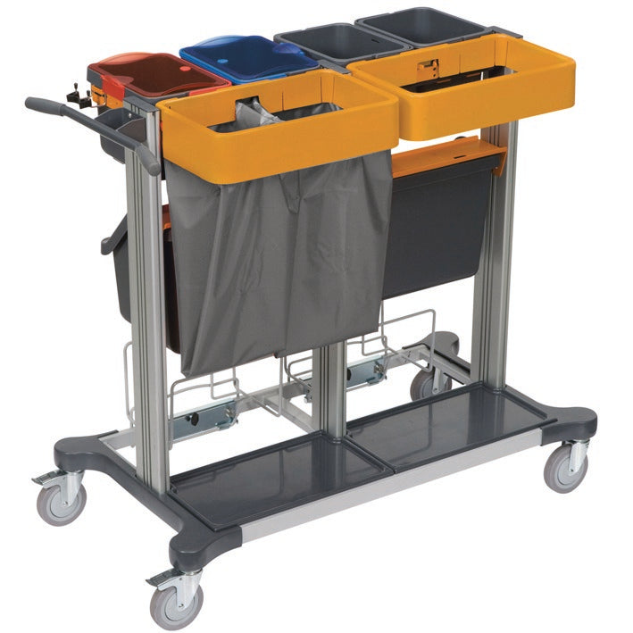 Le TASKI Midi Open pour Jonmaster de Diversey Deutschland est la grande solution système pour le pré-humidification des textiles de nettoyage et le nettoyage par pulvérisation, avec des tiroirs ouverts pour un espace de rangement maximal. Emballage : 1 pièce.