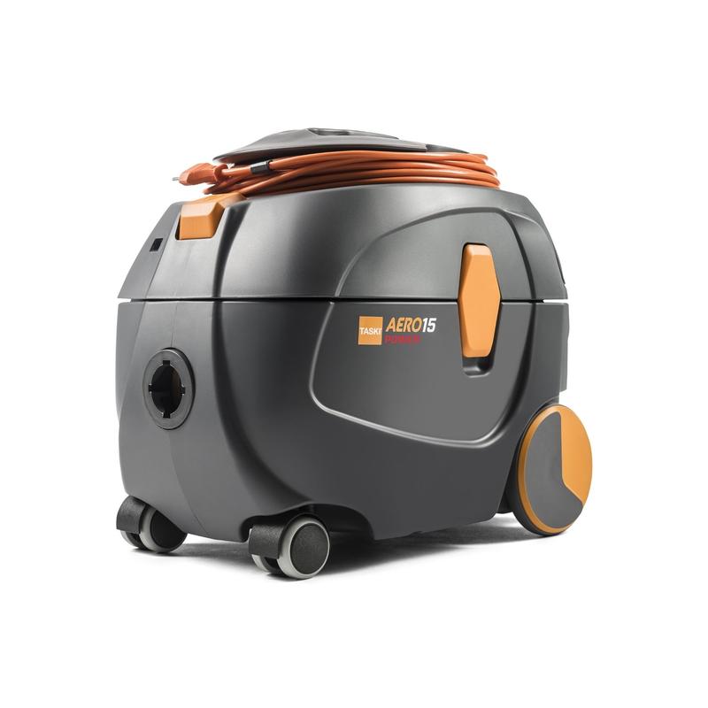 Der TASKI Aero 15 Power von Diversey Deutschland ist ein robuster, leiser Kesselsauger mit extra starkem 800W Motor und orangen Akzenten - ideal für die professionelle Reinigung. Packung: 1 Stück.