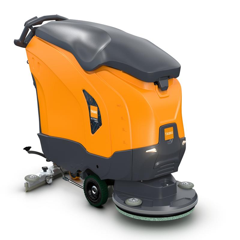 Le TASKI ULTIMAXX 2900 SD50 Performance EBU de Diversey Allemagne est une autolaveuse de dernière génération avec entraînement par roue, un réservoir de 63L et un disque unique de 50 cm, idéal pour le nettoyage efficace des sols industriels.