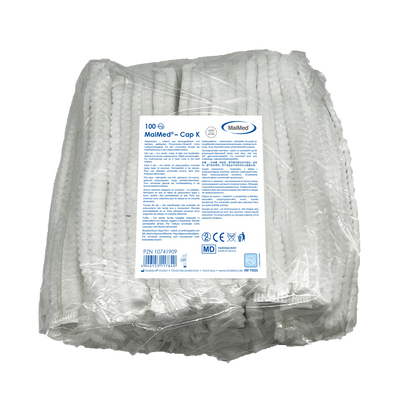MaiMed-Cap K, capuchon à clip en PP, 100 pièces/sachet