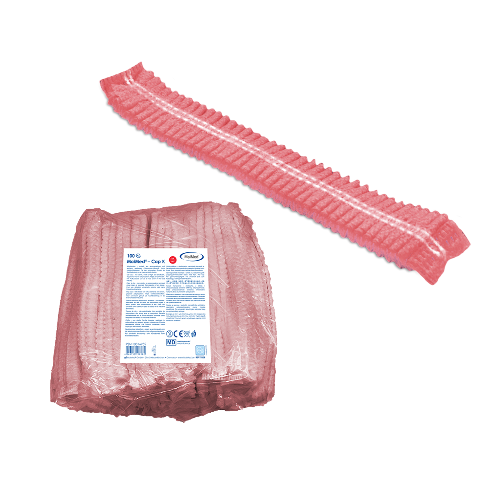 MaiMed-Cap K, capuchon à clip en PP, 100 pièces/sachet