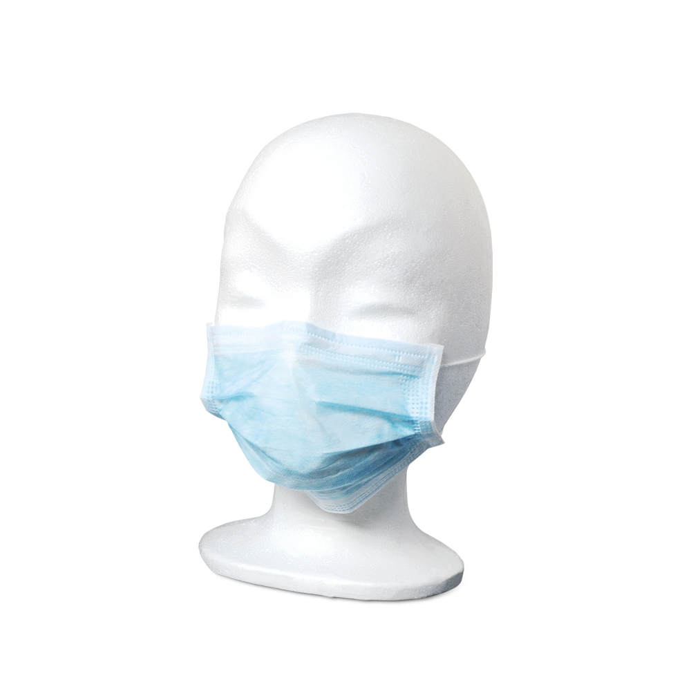 MaiMed-FM C plus., masque, unst. avec masque chirurgical en caoutchouc, non stérile, 3 épaisseurs, bleu, 50 pcs./carton | Boîte (50 pièces)