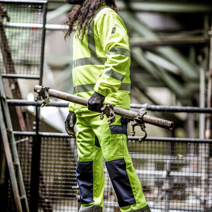 NITRAS MOTION TEX VIZ, pantalon de travail long haute visibilité