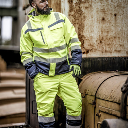 NITRAS MOTION TEX VIZ PLUS, veste softshell hiver haute visibilité