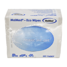 MaiMed- Eco Wipes - chiffon d'essuyage et d'entretien, tissu recyclé 28x33cm, blanc naturel, 3 épaisseurs, 50 pièces/paquet | Paquet (50 pièces)