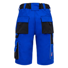 NITRAS MOTION TEX PLUS, pantalon de travail, court, bleu roi / noir