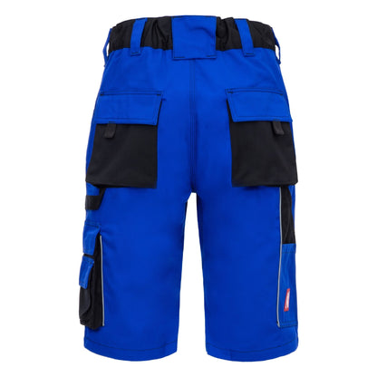 NITRAS MOTION TEX PLUS, pantalon de travail, court, bleu roi / noir