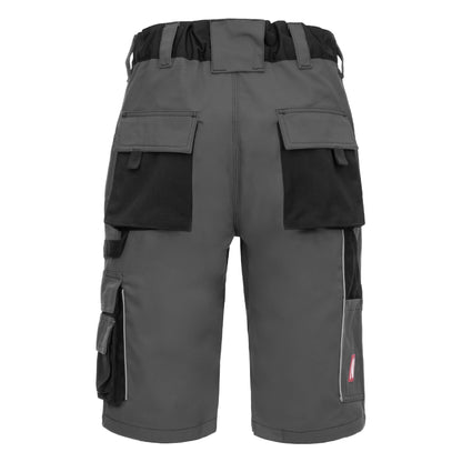 NITRAS MOTION TEX PLUS, pantalon de travail, court, gris / noir