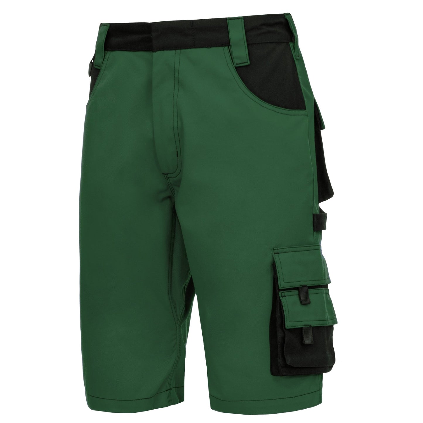 NITRAS MOTION TEX PLUS, pantalon de travail, court, vert / noir