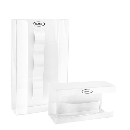 Support mural MaiMed pour boîte à gants avec ressort en acrylique - dimensions : 246x106x135mm - pack de 1 | Paquet (1 pièce)