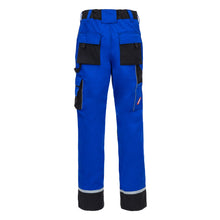 NITRAS MOTION TEX PLUS, pantalon de travail, long, bleu roi / noir