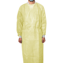 MaiMed-Coat ViruGuard, blouse de protection en polaire, poignets BW jaunes, 140x140cm, 10 pièces/paquet Série : Protect | Paquet (10 pièces)