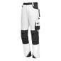 NITRAS MOTION TEX PLUS, pantalon de travail, long, blanc / gris