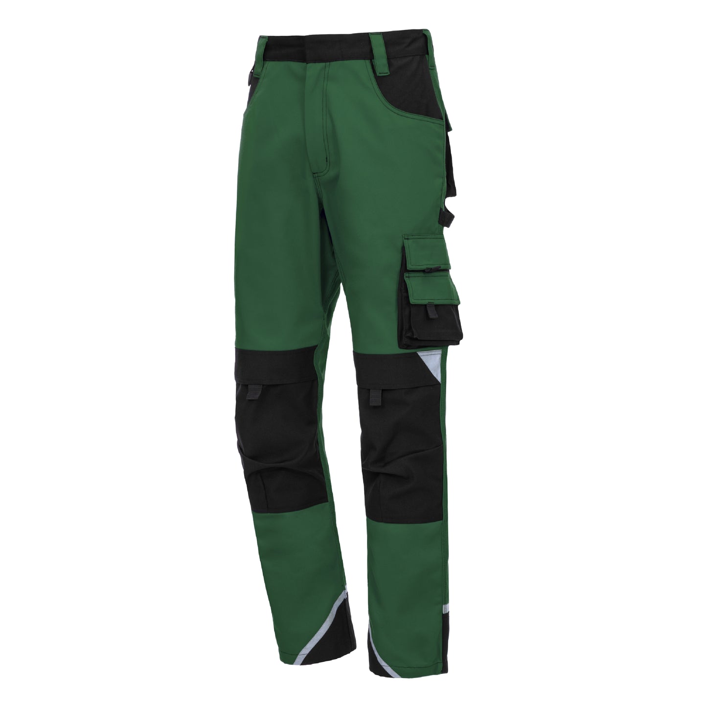 NITRAS MOTION TEX PLUS, pantalon de travail, long, vert / noir