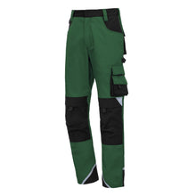 NITRAS MOTION TEX PLUS, pantalon de travail, long, vert / noir