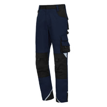 NITRAS MOTION TEX PLUS, pantalon de travail, long, bleu marine / noir