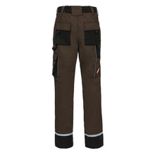 NITRAS MOTION TEX PLUS, pantalon de travail, long, marron / noir