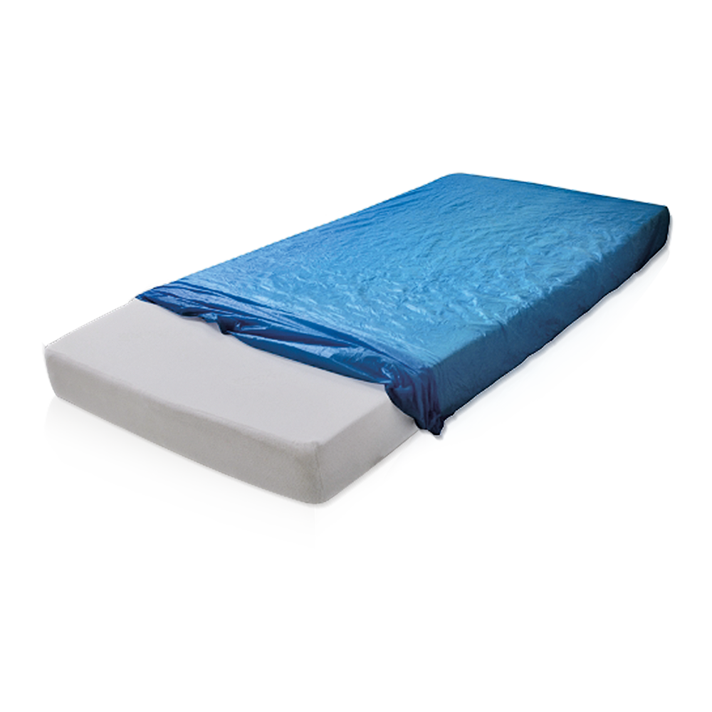 MaiMed-Housse de matelas 210x90x20cm, protège-matelas non stérile, CPE (LDPE), bleu, 10x10 pcs/carton.  | Paquet (10 pièces)