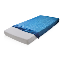 MaiMed-Housse de matelas 210x90x20cm, protège-matelas non stérile, CPE (LDPE), bleu, 10x10 pcs/carton.  | Paquet (10 pièces)