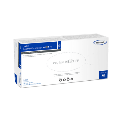 Gants en nitrile bleus MaiMed-solution next, non stériles, sans latex, 200 pièces/boîte