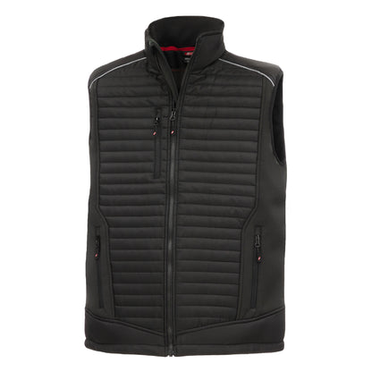 NITRAS MOTION TEX PLUS, gilet softshell matelassé, noir