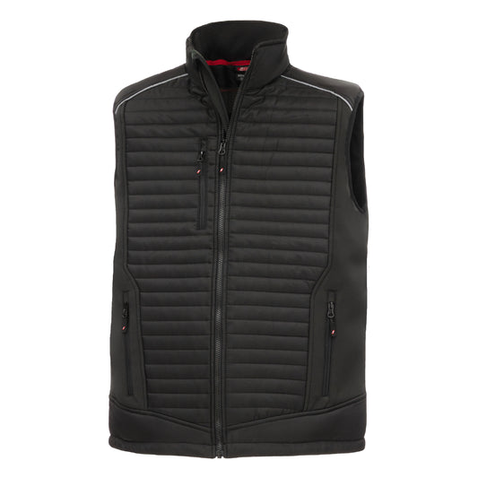 NITRAS MOTION TEX PLUS, gilet softshell matelassé, noir