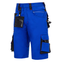 NITRAS MOTION TEX PRO FX, pantalon de travail, court, bleu roi / noir