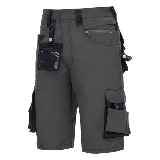 NITRAS MOTION TEX PRO FX, pantalon de travail, court, gris / noir