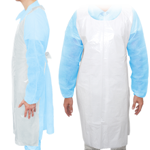 MaiMed-Apron Light PE, tablier en PE 75x120cm blanc, 100 pièces/paquet, bloqué, surface lisse | Paquet (100 pièces)