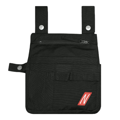 Sac à outils NITRAS, noir Polyester : 65 % ; Coton : 33 % ; Élasthanne : 2% | Paquet (1 pièce)