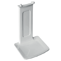 Le Dr. Schnell bac d'égouttement pour distributeurs de DR.SCHNELL GmbH & Co. KGaA est un support en plastique blanc avec une base rectangulaire et un dos droit, qui a une encoche centrale - idéal comme bac d'égouttement ou protection contre les gouttes pour les systèmes distributeurs.