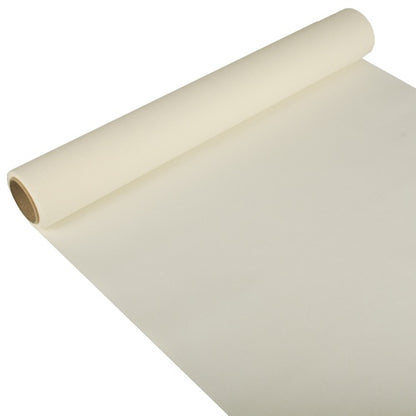Der PAPSTAR Tischläufer, Tissue „ROYAL Collection“ (3 m x 40 cm) der PAPSTAR GmbH ist ein schlichter, cremefarbener Tischläufer – teilweise ausgerollt, mit sichtbarem Kern – ideal für festliche Anlässe.