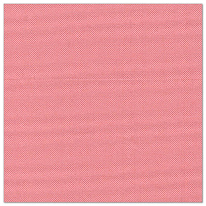 Une serviette en papier rectangulaire texturée de couleur unie rose de PAPSTAR GmbH 50 serviettes "ROYAL Collection" 1/4-pli (40 x 40 cm, rose), illustrée sur fond blanc.