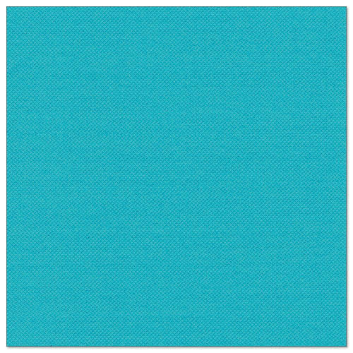 Eine quadratische, hellblaue PAPSTAR 20 Servietten "ROYAL Collection" 1/4-Falz-Serviette (40x40 cm) der PAPSTAR GmbH mit dezenter Webstruktur steht gleichmäßig beleuchtet vor einem schlichten weißen Hintergrund.
