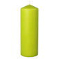 La PAPSTAR bougie cylindrique Ø 70 mm, 200 mm de PAPSTAR GmbH est une bougie verte de haute qualité en cire avec un sommet pointu et une mèche visible - parfaite comme décoration élégante pour votre salon.
