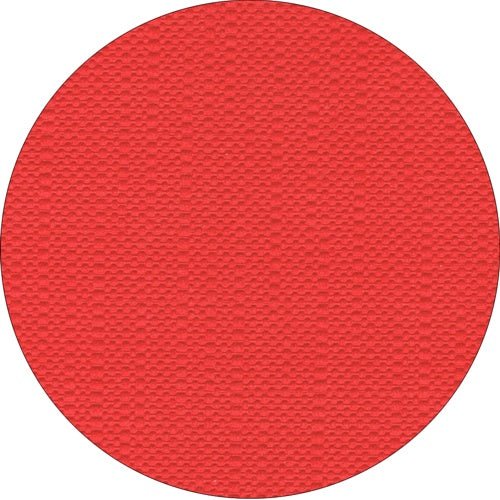 Un cercle rouge présente une texture en grille, inspirée de la nappe PAPSTAR, tissu « ROYAL Collection » 120x180 cm de PAPSTAR GmbH et recouvre toute sa surface.