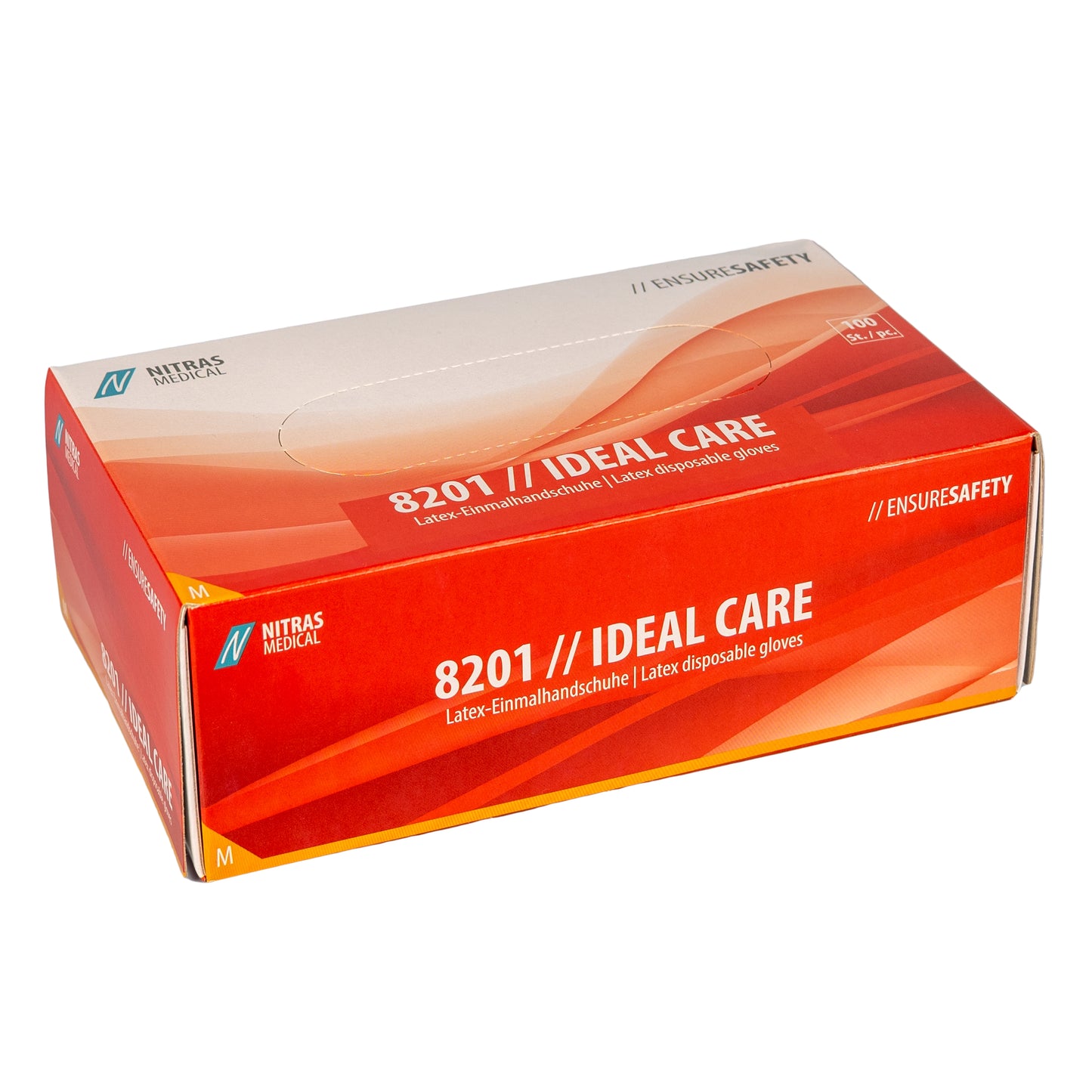 NITRAS IDEAL CARE, gants jetables en latex, blancs
